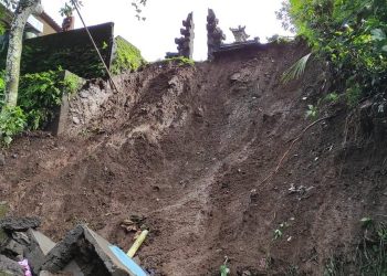 Tanah longsor terjadi di Banjar Dinas Belulang, Desa Sepang, Kecamatan Busungbiu, Kabupaten Buleleng, Bali. (IST)