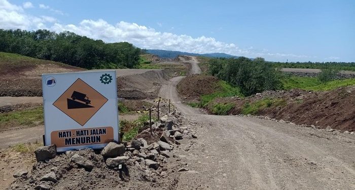 Situasi lahan Tol Gilimanuk-Mengwi sepi aktivitas pekerja di Banjar Sumbermis, Desa Pekutatan, Kecamatan Pekutatan, Jembrana, Bali, Selasa (14/3/2023). (I Putu Adi Budiastrawan/detikBali)